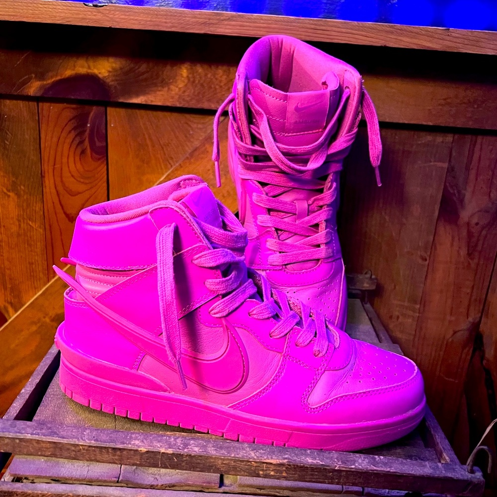 Nike Dunk High x Ambush Fuchsia men’s size 8 EUC